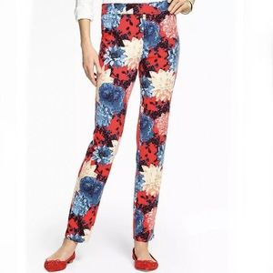 Talbots Chatham Floral Dahlia Pants Size 16 Petite